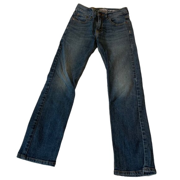Levi's Signature Slim Straight Jeans Boys Regular 12 Blue Jean Denim with Stretc - Picture 2 of 8